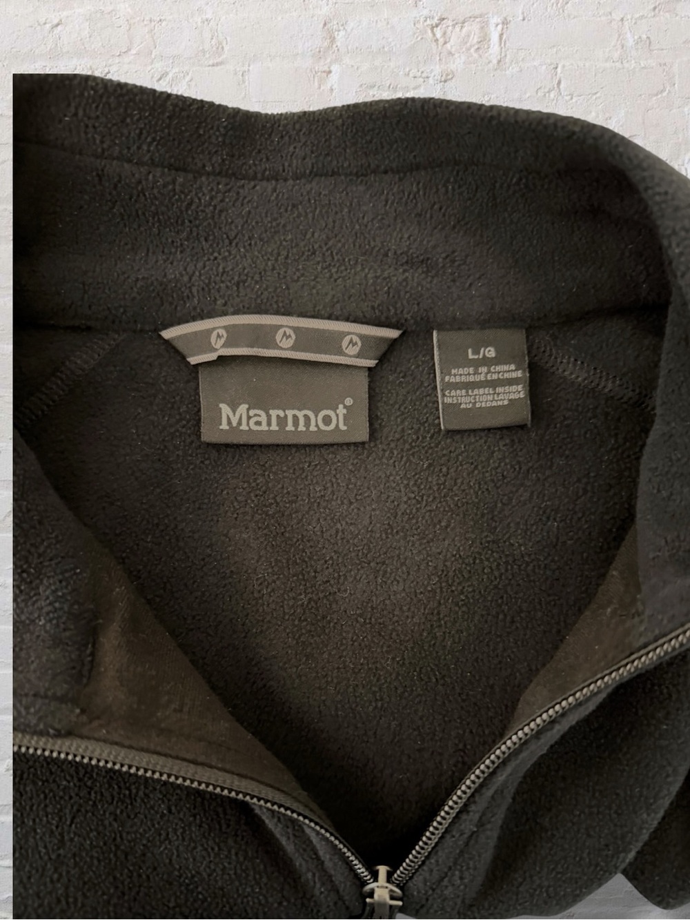 Marmot Black Full Zip Fleece Jacket Men’s Large Zip Pockets Outdoor - Picture 7 of 11